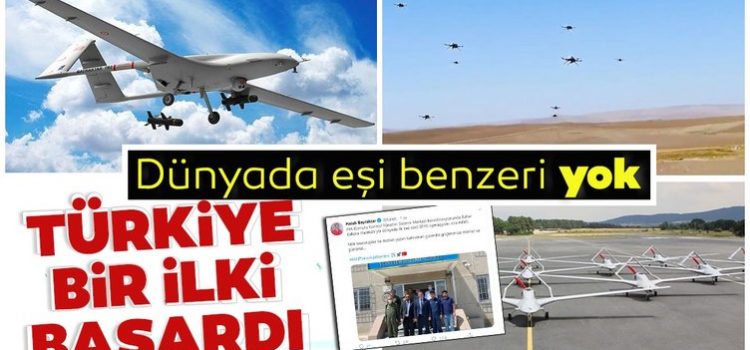 Sürü SİHA operasyonunu dünyada ilk kez Türkiye yaptı