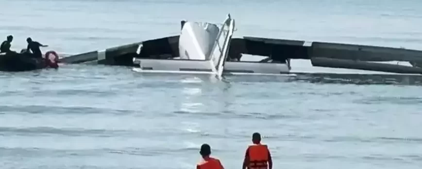 Tayland’da denize uçak düştü! 6 polis hayatını kaybetti
