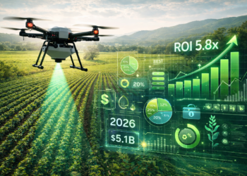 agtech drone market precision agriculture ROI analysis 2026