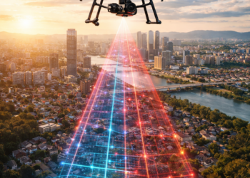 drone mapping city 3d model aerial surveying