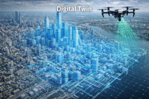 digital twin 3d city model drone data