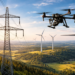 drones energy infrastructure inspection power line wind turbine 2026