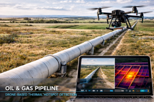 pipeline monitoring drone oil gas infrastructure leak detection