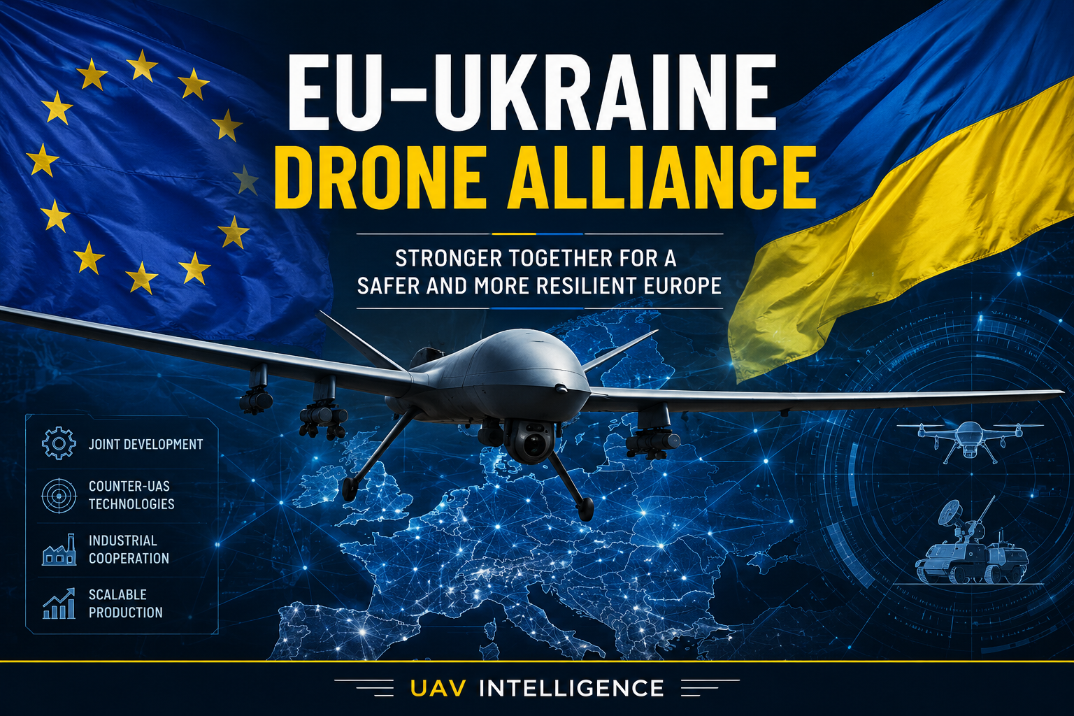 EU Launches Drone Alliance With Ukraine to Accelerate UAV and Counter-UAS Development