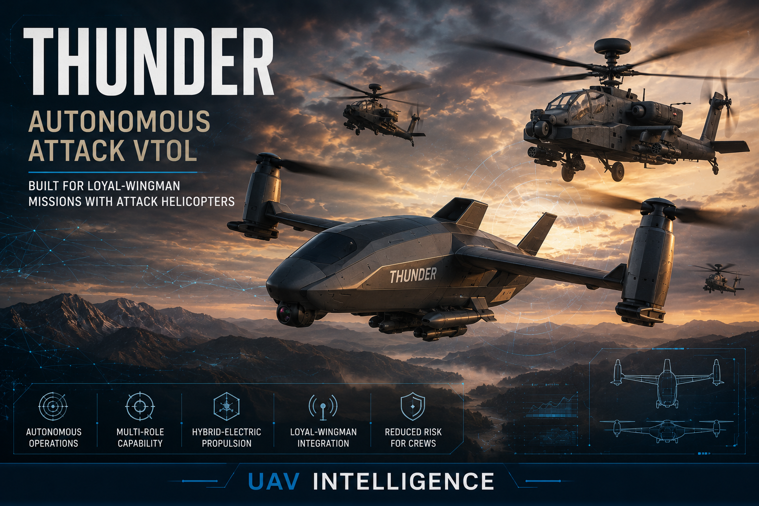 Anduril and Archer Unveil Thunder Autonomous Attack Rotorcraft