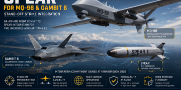 MQ-9B and Gambit 6 uncrewed aircraft planned to receive MBDA SPEAR precision-strike weapon integration.